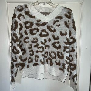 Cheetah print sweater